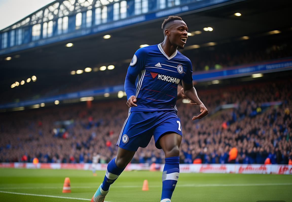 切尔西vs阿森纳英超伦敦德比斯坦福桥球场激战，十人蓝军顽强逼平枪手